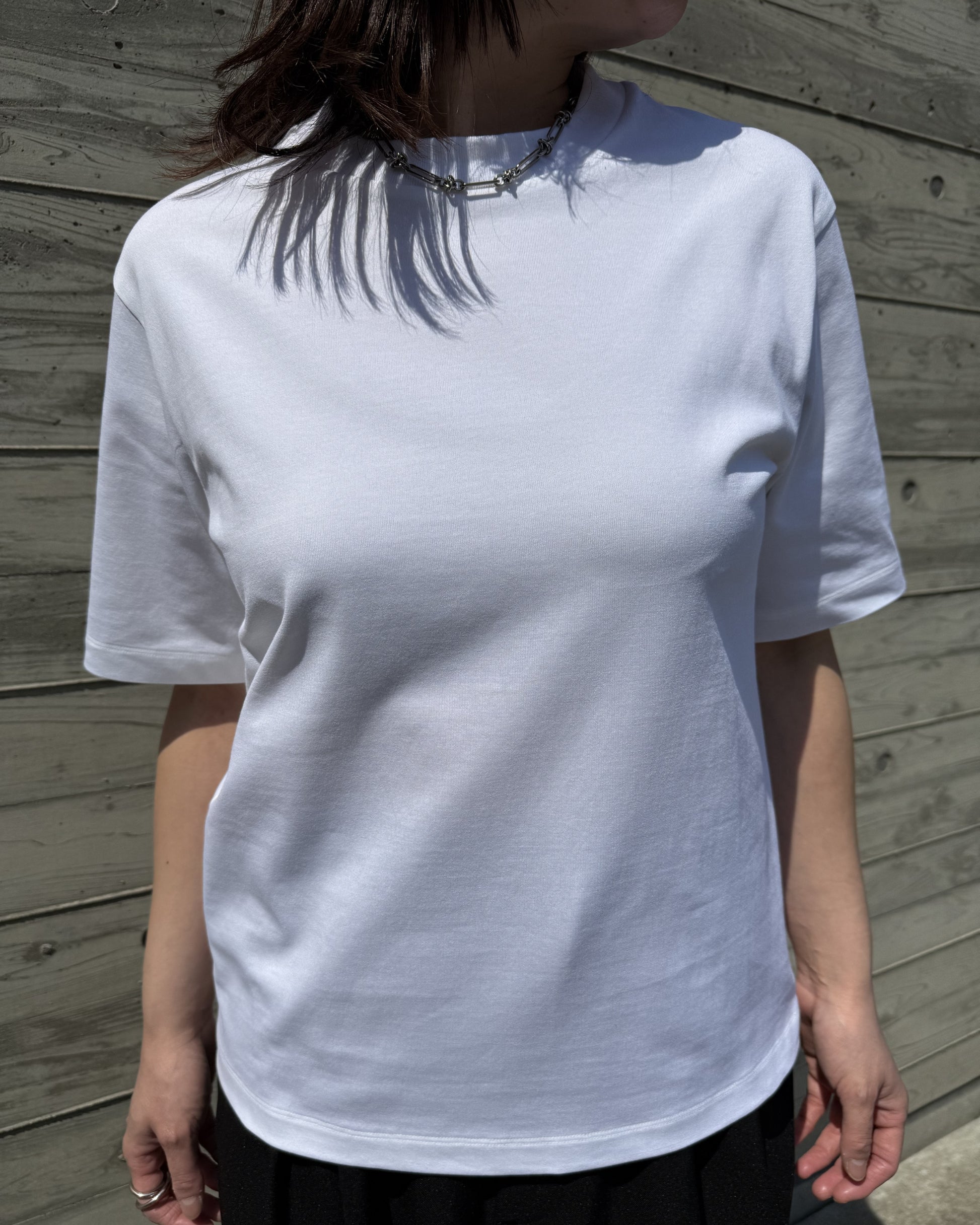 接触冷感＆ＵＶカット！二の腕を隠せる綿１００％の日本製Tシャツ♪