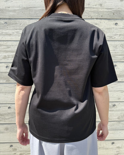 接触冷感＆ＵＶカット！二の腕を隠せる綿１００％の日本製Tシャツ♪